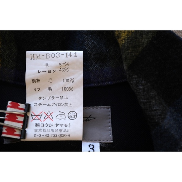 Yohji Yamamoto - AW02 Wool Flannel Dual-Zip Plaid Shirt/Jacket - Picture 11 of 15